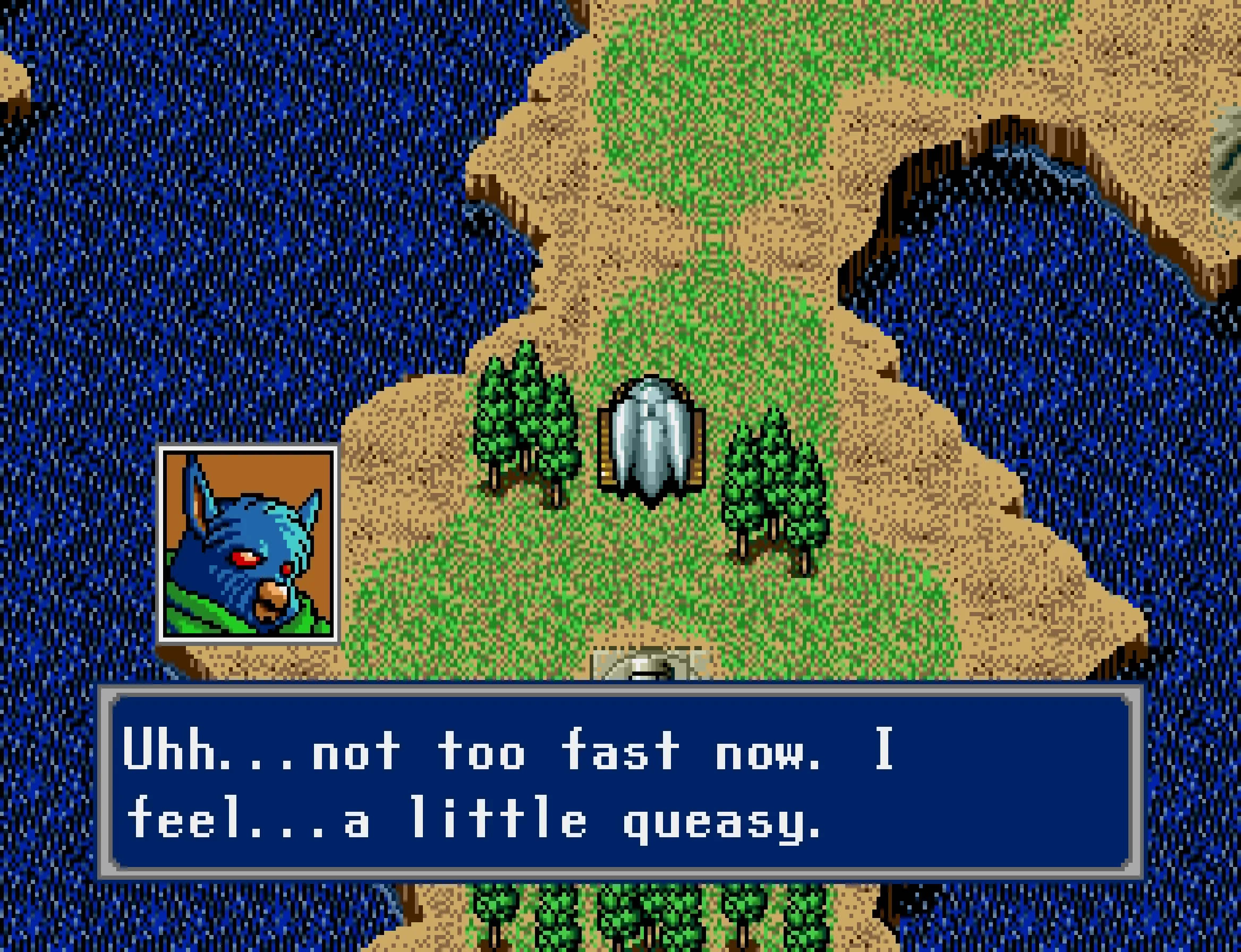 Gryz is adjusting to his first ride in a Land Rover.